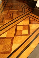 床板（寄木細工）の拡大画像へのリンク