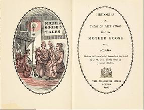 Histories or tales of past times told by Mother Goose with morals（過ぎし日の物語集または昔話集・教訓つき）
