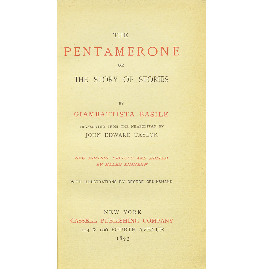 Exhibit Materials of The Pentamerone, or, The story of stories