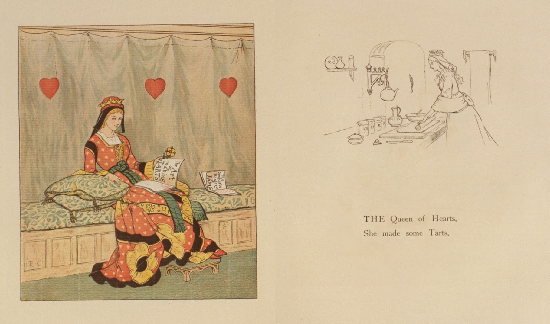 page 2-3 of The Queen of Hearts (page 222-223 of The Complete Collection of PICTURES and SONGS)