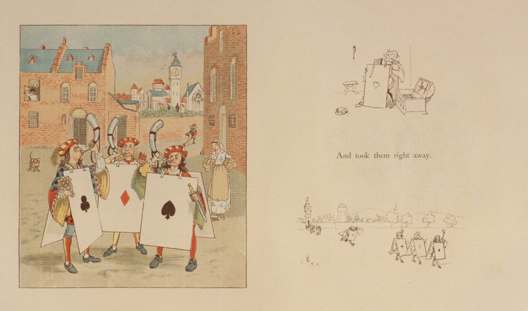 page 14-15 of The Queen of Hearts (page 234-235 of The Complete Collection of PICTURES and SONGS)