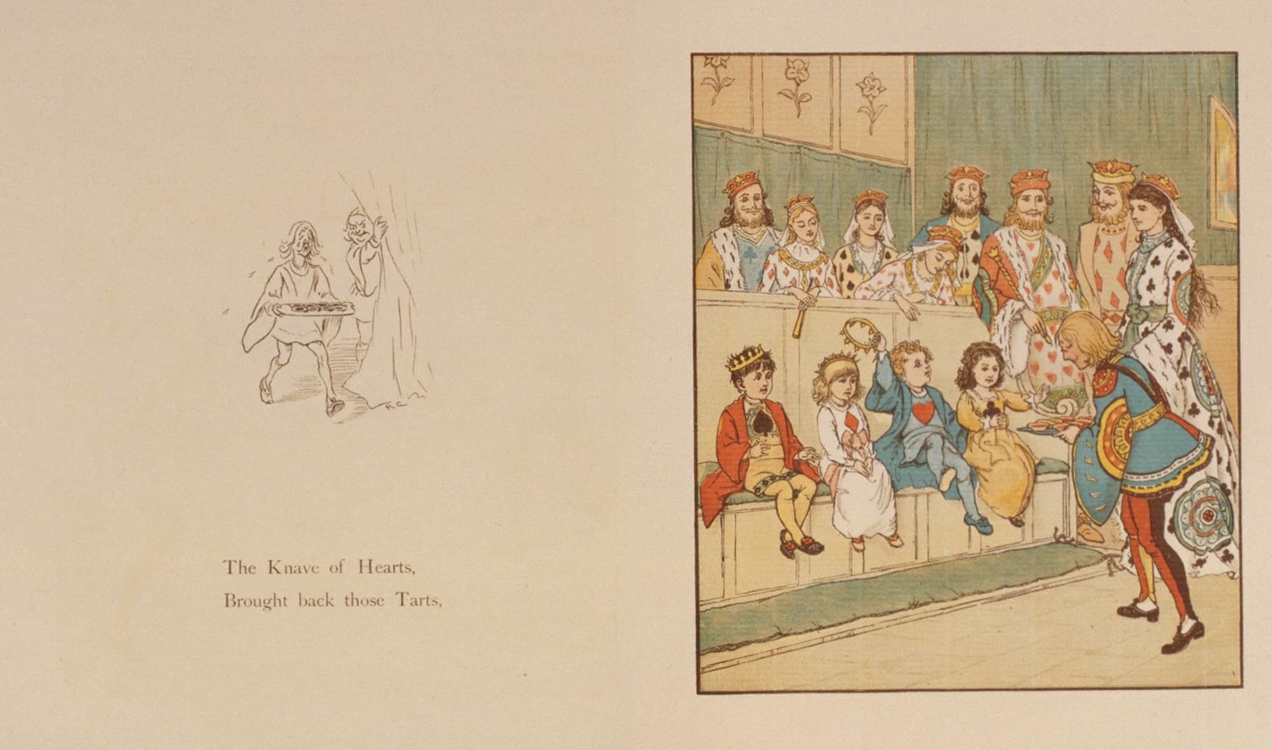 page 26-27 of The Queen of Hearts (page 246-247 of The Complete Collection of PICTURES and SONGS)