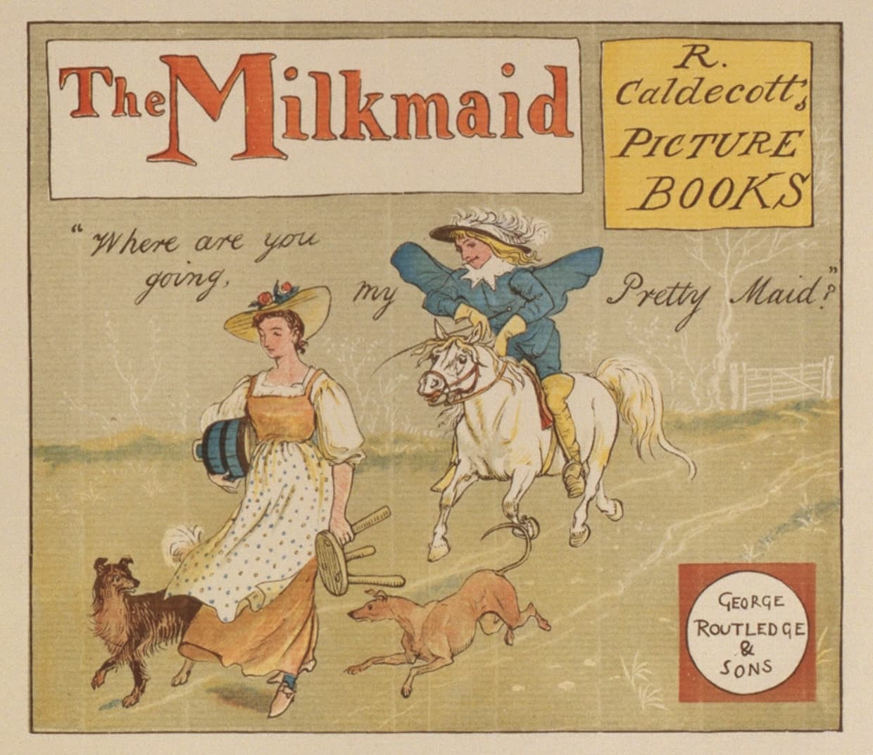 Front cover of The Milkmaid (page 291 of The Complete Collection of PICTURES and SONGS)