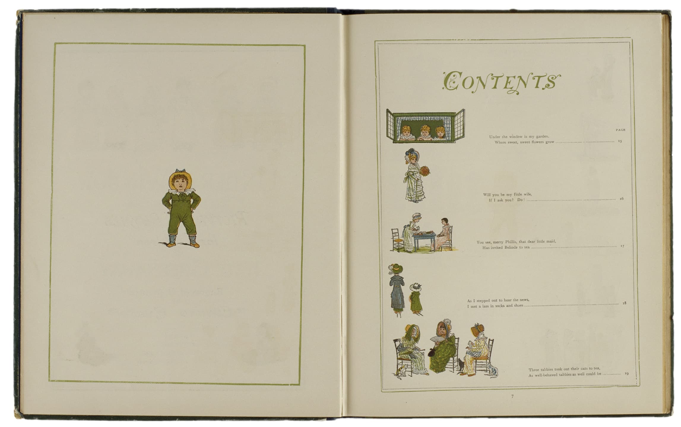page 6-7 of Under the Window, contents