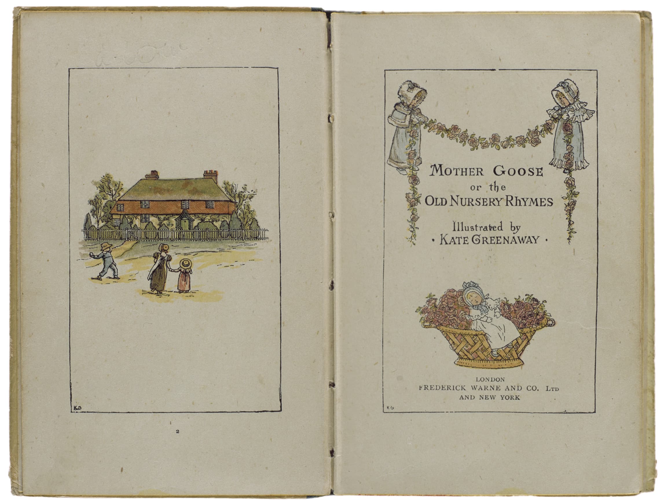 page 2-3 of Mother Goose, title page