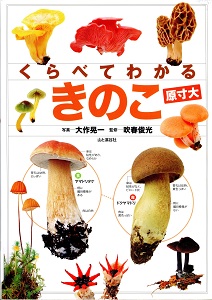 くらべてわかるきのこ : 原寸大の表紙