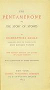 Thumbnail of The Pentamerone, or, The story of stories
